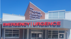 Hospital Entrance with the words Emergency/Urgence