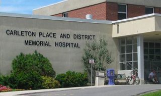 Exterior view of the entrance of the Carleton Place and District Memorial Hospital building photo